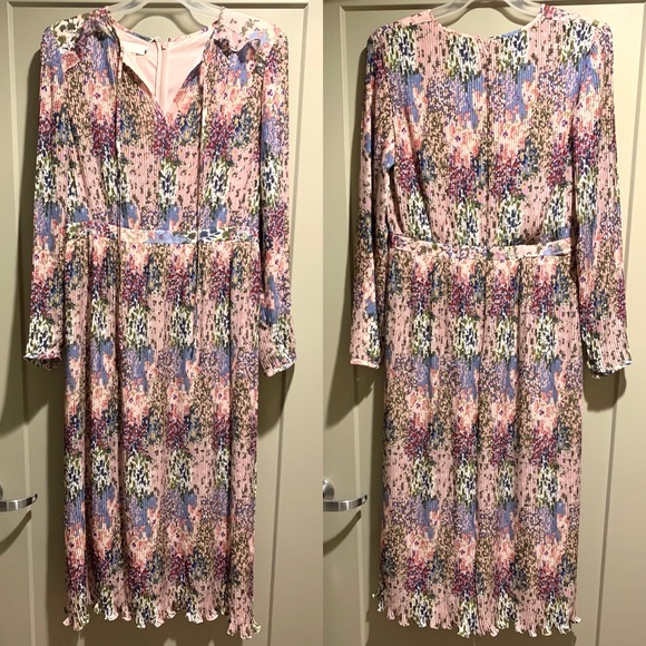 Ted Baker Flosii Ditsy Printed Pleated 